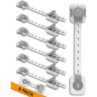 Tonyboo Multipurpose Double Action Child Safety Lock, Pack of 8's