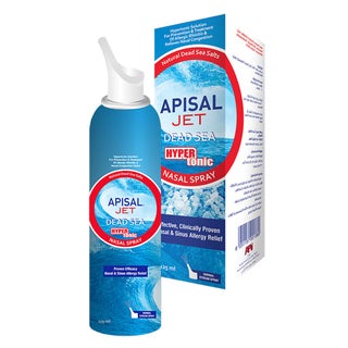 Apisal Jet Dead Sea Hypertonic Nasal Spray For Nasal & Sinus Allergy Relief 125ml