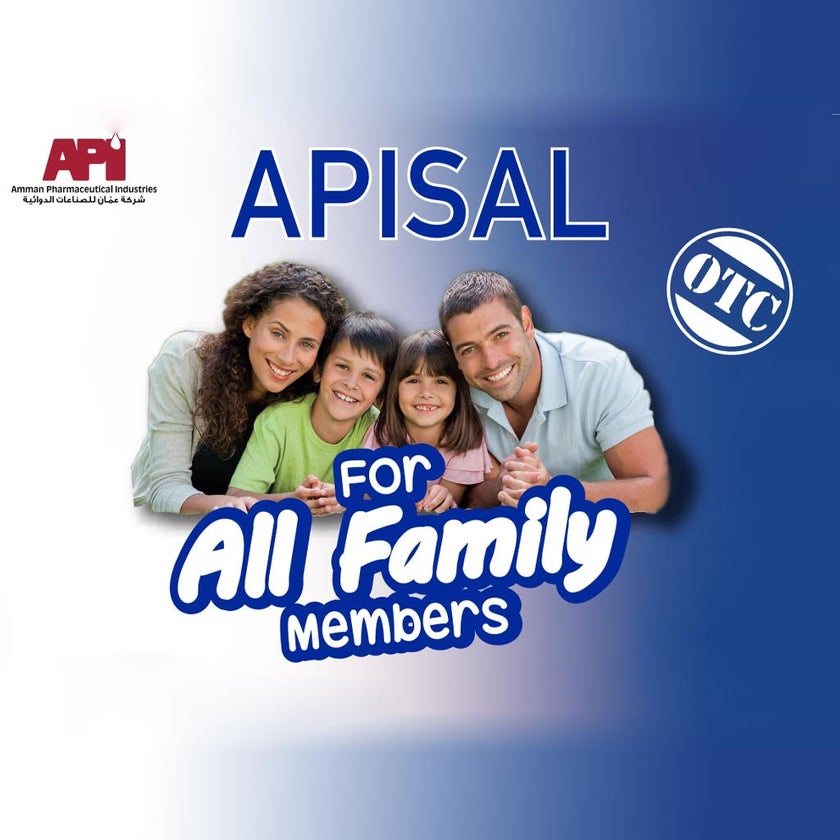 Apisal Jet Dead Sea Hypertonic Nasal Spray For Nasal & Sinus Allergy Relief 125ml