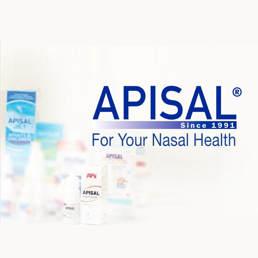 Apisal Jet Dead Sea Hypertonic Nasal Spray For Nasal & Sinus Allergy Relief 125ml
