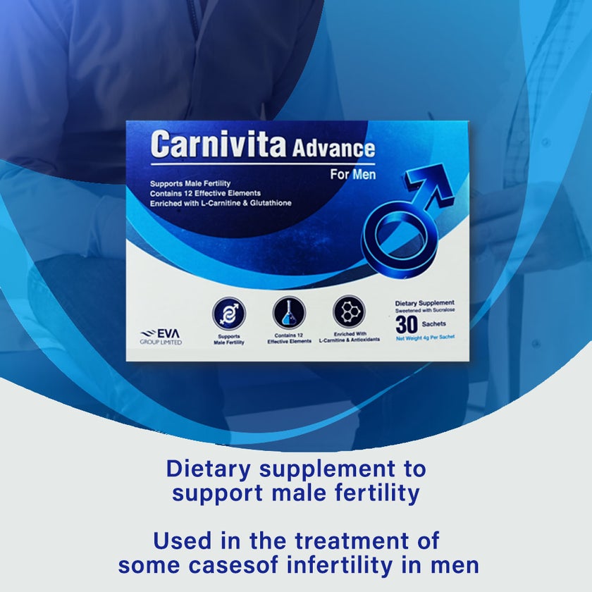 Eva Pharma Carnivita Advance Powder For Men, Pack of 30's