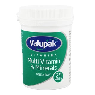 Valupak One A Day Multivitamin Supplement Tablets With Iron, Pack of 25's
