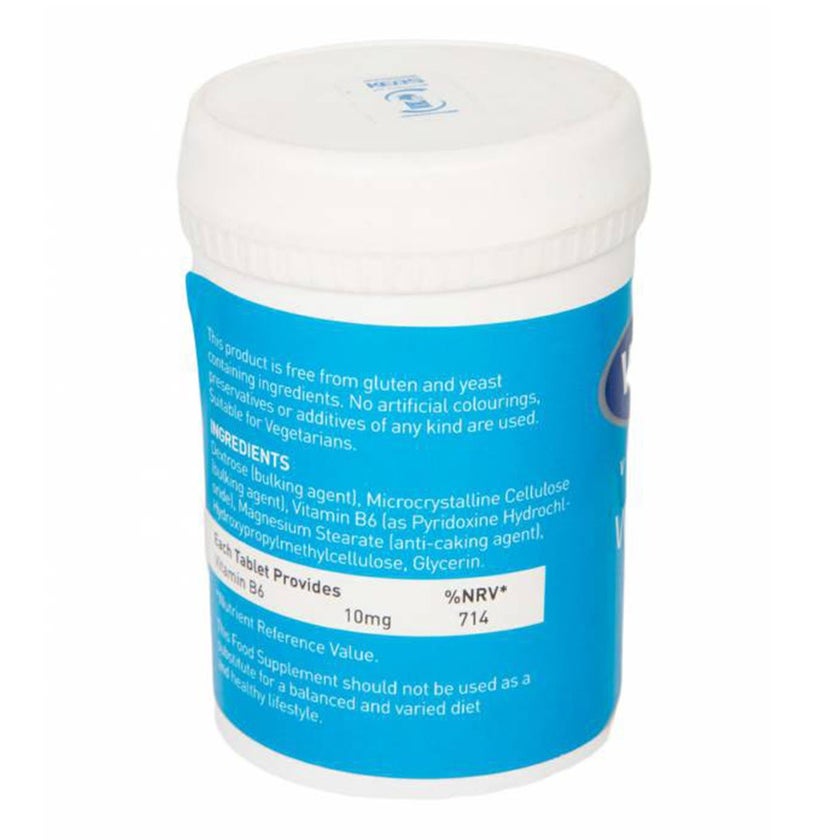 Valupak Vitamin B6 10mg Tablets For Healthy Nervous System Functioning, Pack of 60's