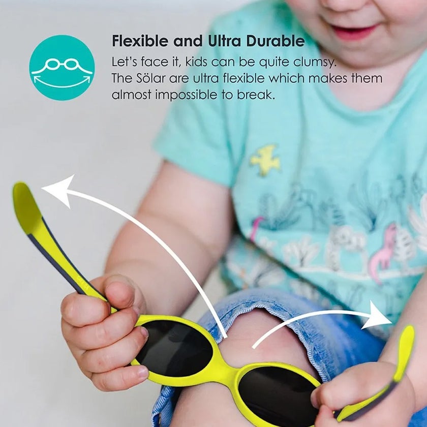 Bbluv Solar Unbreakable Sunglasses For Toddler/Kid 2-6 Years - Lime, Pack of 1's
