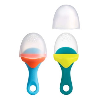 Boon Silicone Food Pulp Feeder Blue/Teal 2's