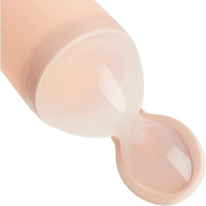 Boon Squirt Silicone Baby Food Dispensing Spoon Light Pink