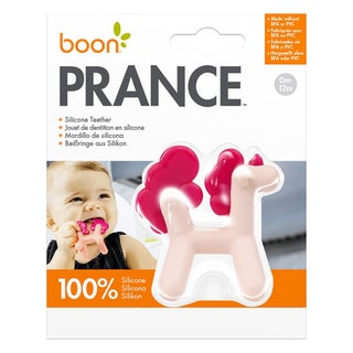 Boon Prance Swinging Unicorn Silicone Teether For 0-12 Months Babies