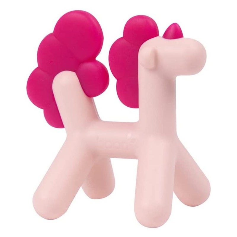 Boon Prance Swinging Unicorn Silicone Teether For 0-12 Months Babies