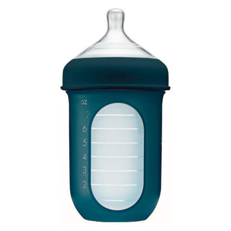 Boon Nursh Medium Flow Rate Baby Feeding Bottle 8 oz. For 3+Months Baby, Monochrome, Pack of 3's