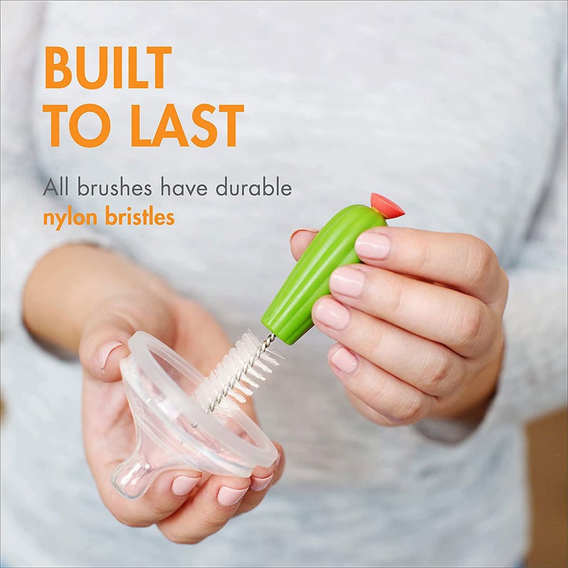 Boon Cacti Bottle Cleaning Brush Set, Pack of 4