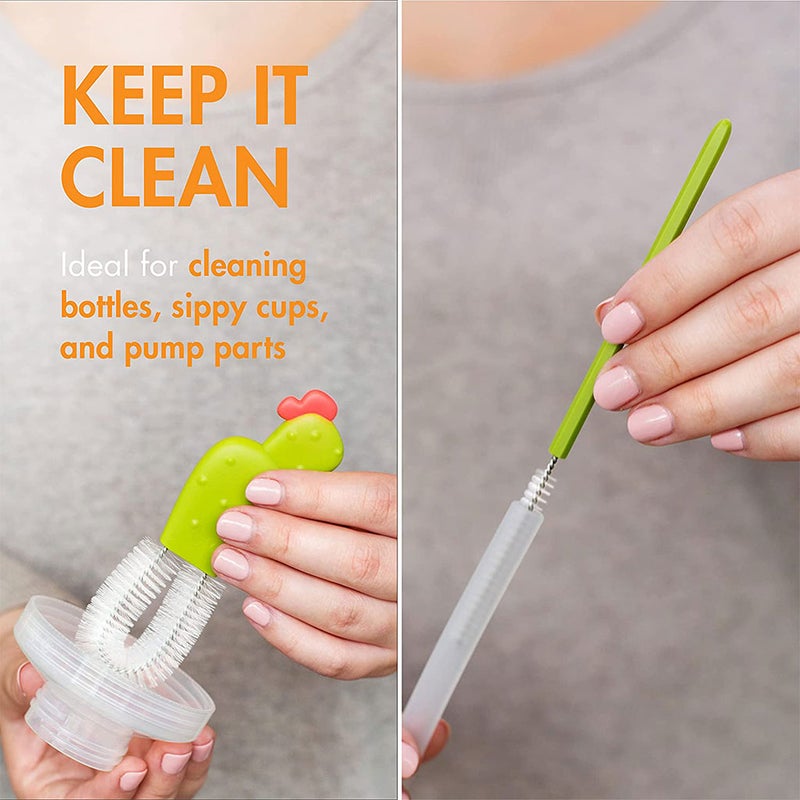 Boon Cacti Bottle Cleaning Brush Set, Pack of 4