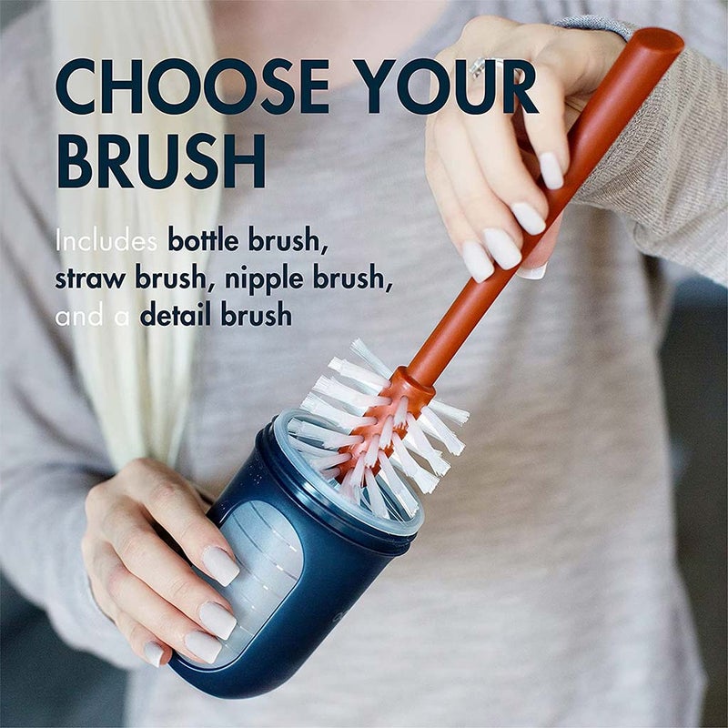 Boon Mod Bottle Cleaning Brush Set, Pack of 4