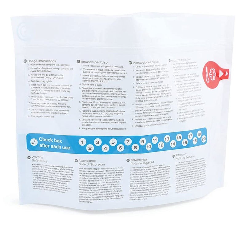 Nuvita Microwave Steam Sterilizer Bag