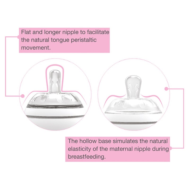Nuvita Mimic Cool Anti-Colic Baby Feeding Bottle - Assorted 250ml