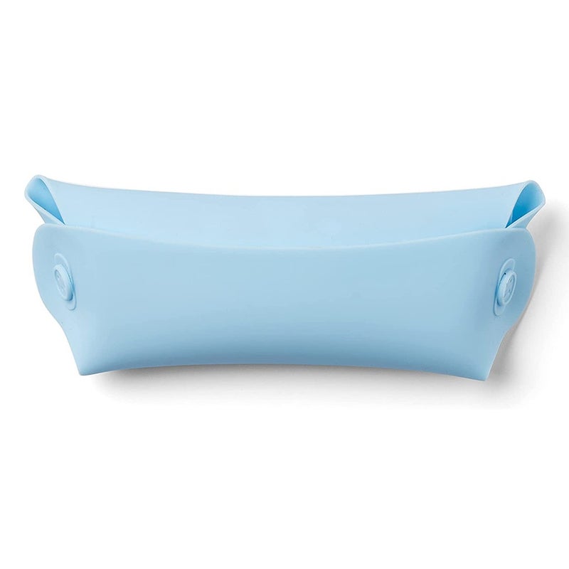 Nuvita Squishy Silicone Roll Up Bib For Baby - Blue/Green, Pack of 2's