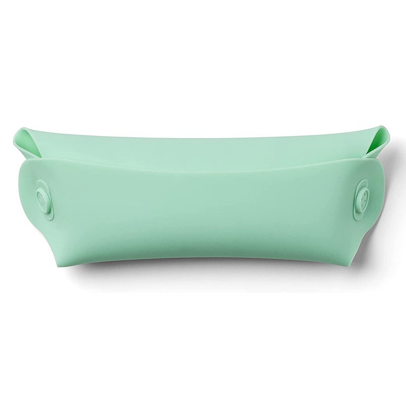Nuvita Squishy Silicone Roll Up Bib For Baby - Blue/Green, Pack of 2's