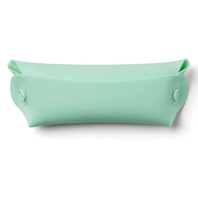 Nuvita Squishy Silicone Roll Up Bib For Baby - Pink/Green, Pack of 2's