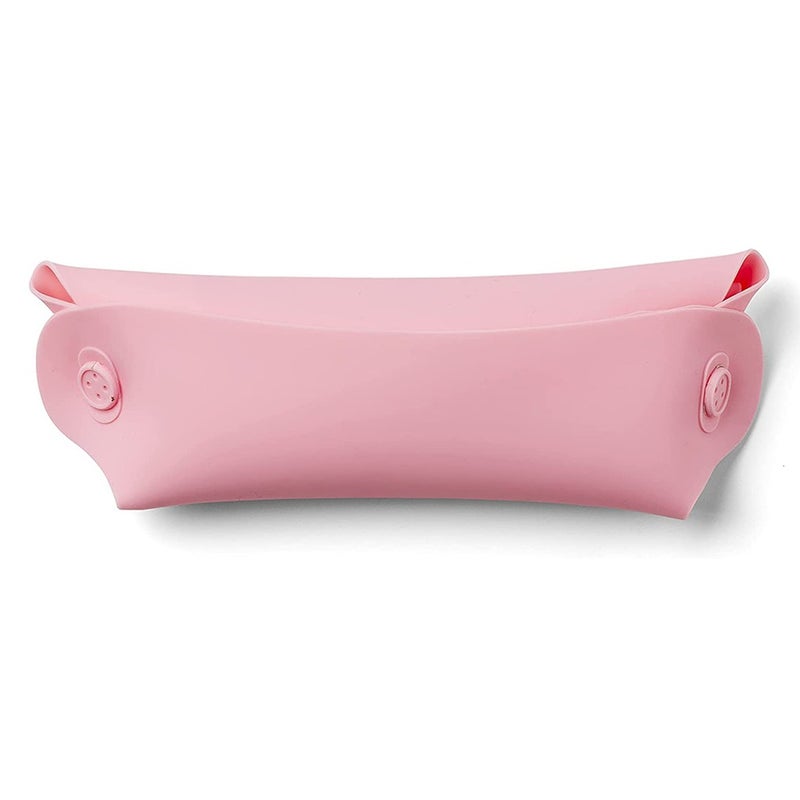 Nuvita Squishy Silicone Roll Up Bib For Baby - Pink/Green, Pack of 2's