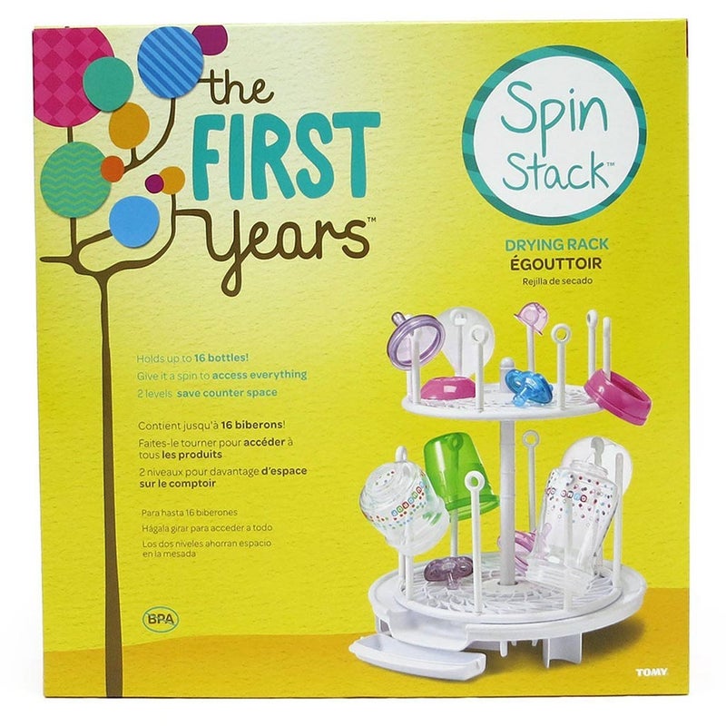 The First Years Spinning Drying Rack For Baby - White