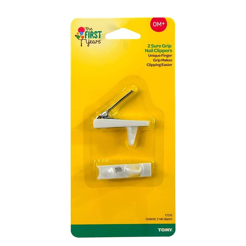 The First Years Sure Grip Nail Clippers For Baby, Pack of 2's