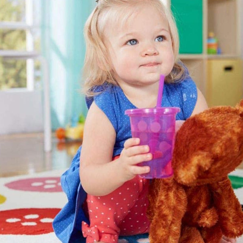 The First Years Take & Toss Spill-Free Straw Cups For 18+ Months 296ml, Assorted, Pack of 4's