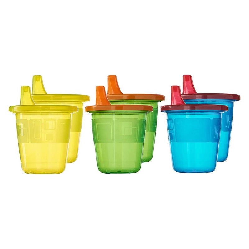 The First Years Take & Toss Spill-Proof Sippy Cups For 6+ Months 207ml, Pack of 6's