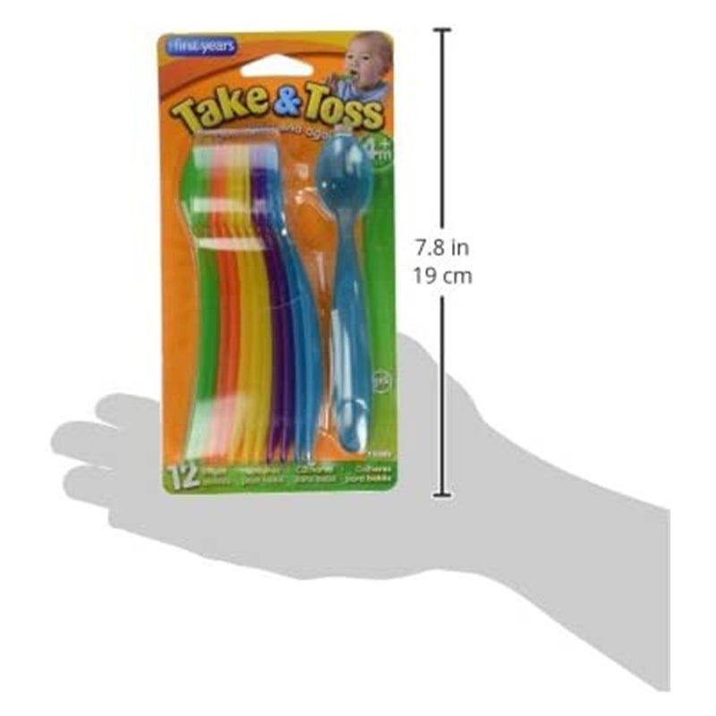 The First Years Take & Toss Infant Spoons, Pack of 12's