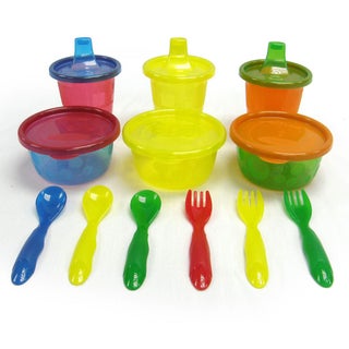 The First Years Take & Toss 12 Piece Multi-Pack Mealtime Kit