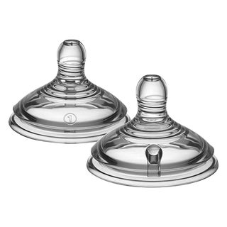 Tommee Tippee Closer To Nature Slow Flow Anti-Colic Bottle Teats-2 Pieces