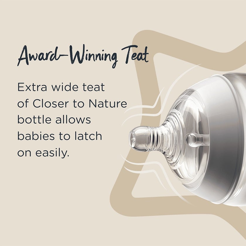 Tommee Tippee Closer To Nature Feeding Bottle Boy 340ml-Pack Of 2