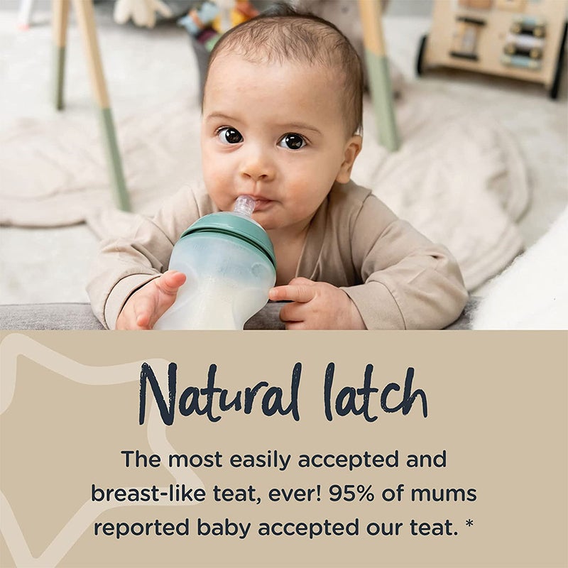 Tommee Tippee Closer To Nature Silicone Baby Bottle 150ml-Pack Of 2