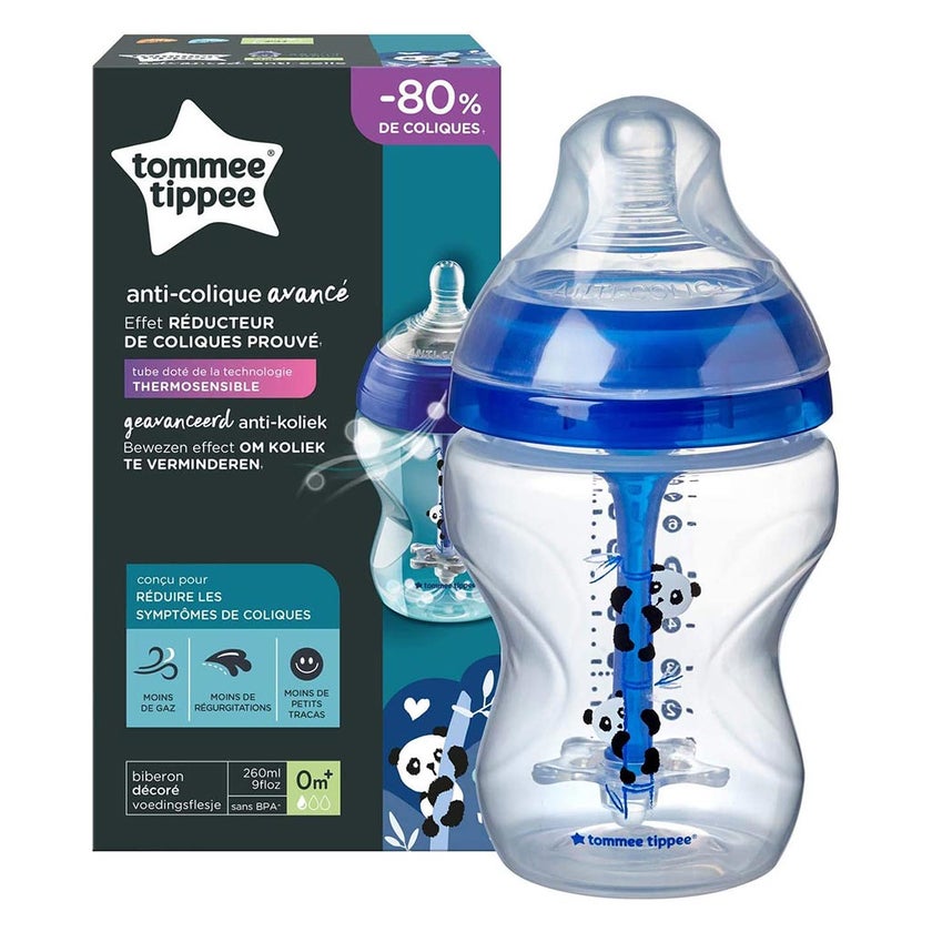 Tommee Tippee Closer To Nature Advanced Anti-Colic Baby Feeding Bottle-Blue 150ml