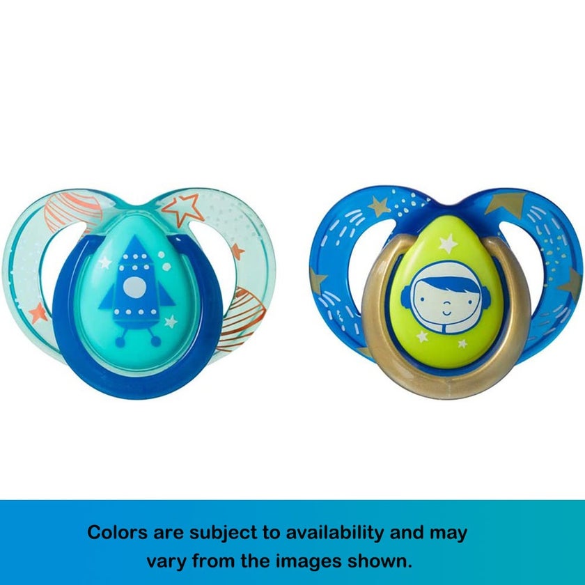 Tommee Tippee Nighttime Soother For Babies 6-18 Months Babies-Pack Of 2