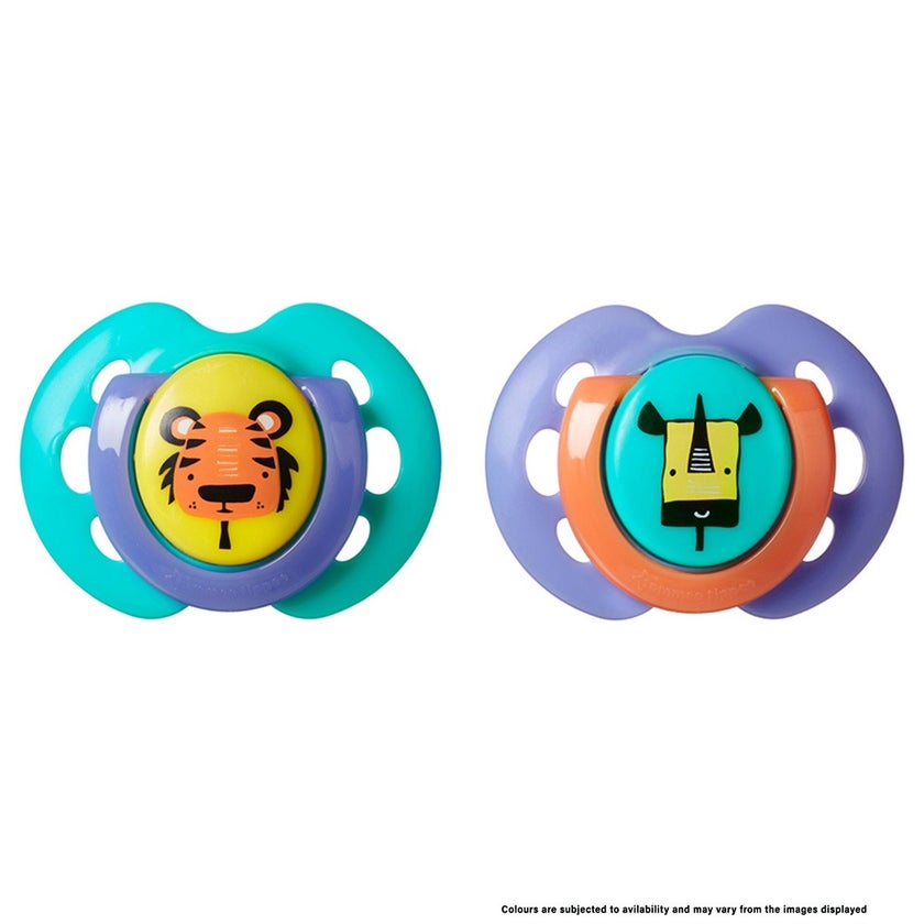Tommee Tippee Fun Style Soother For 0-6 Months+ Babies, Pack of 2's