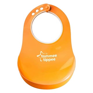 Tommee Tippee Essentials Basics Comfi Neck Bib Orange For 6 Months+ Babies