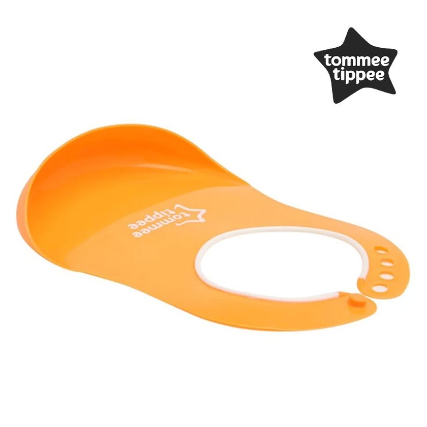 Tommee Tippee Essentials Basics Comfi Neck Bib Orange For 6 Months+ Babies
