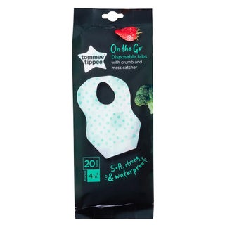 Tommee Tippee Crumb & Mess Catcher Disposable Bibs For babies & Children-Pack of 20