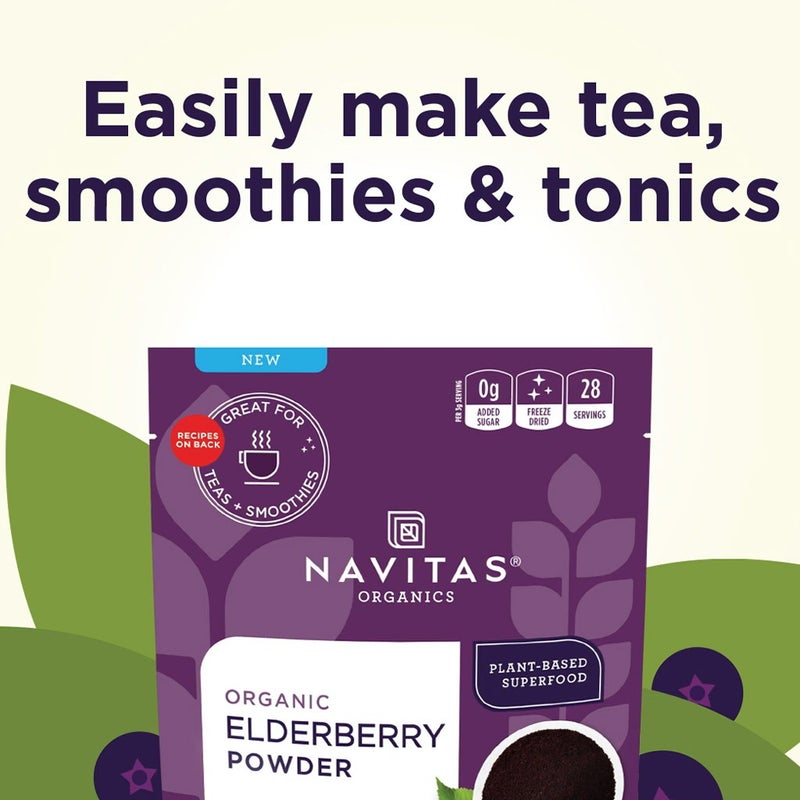 Navitas Organics Plant based Superfood Organic Elderberry Powder 85g
