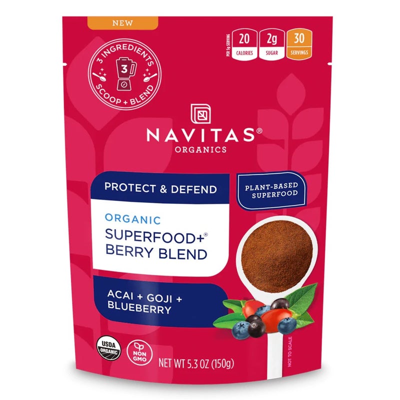 Navitas Organics Plant based Superfood Organic Super Food + Berry Blend 150g