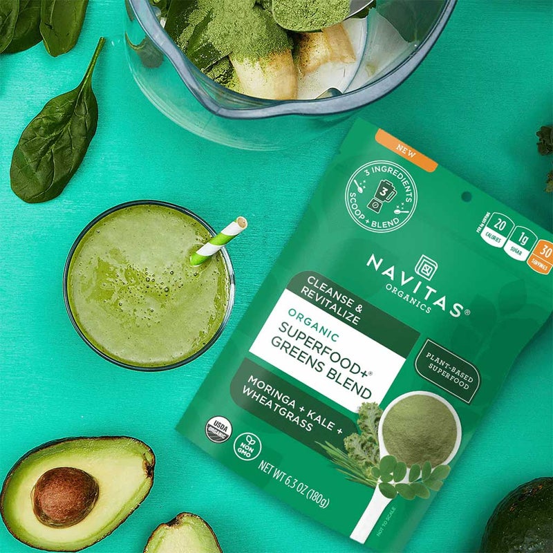 Navitas Organics Plant based Superfood Organic Super Food + Greens Blend 180g