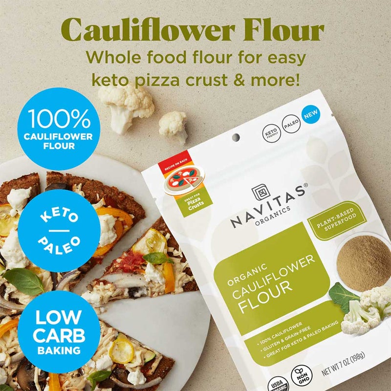 Navitas Organics Plant based Superfood Organic Cauliflower Flour 198g