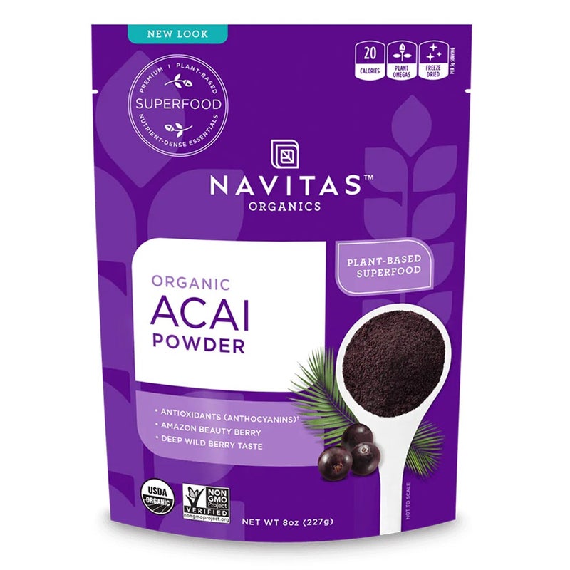 Navitas Organics Plant based Superfood Organic Acai Berry Powder 227g