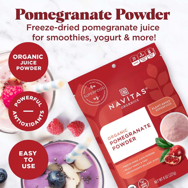 Navitas Organics Plant based Superfood Organic Pomegranate Powder 227g