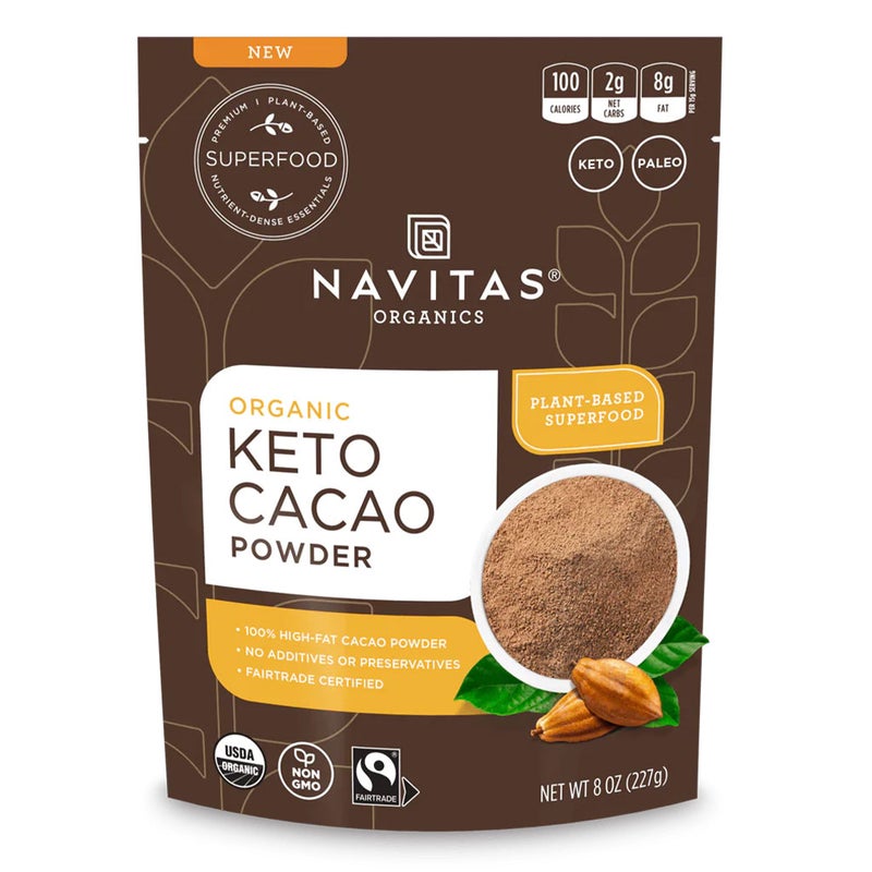 Navitas Organics Plant based Superfood Organic Keto Cacao Powder 227g