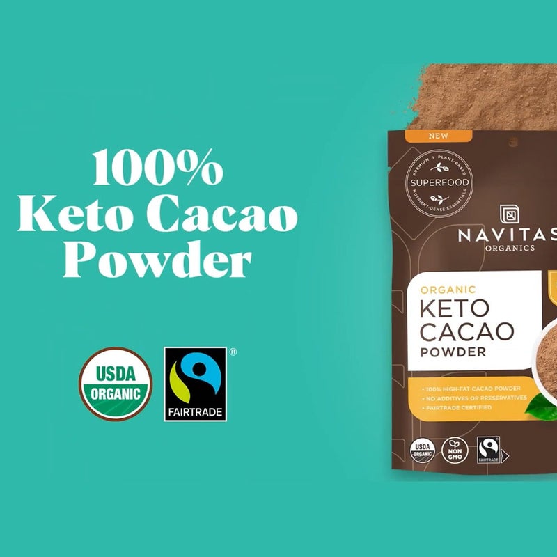 Navitas Organics Plant based Superfood Organic Keto Cacao Powder 227g