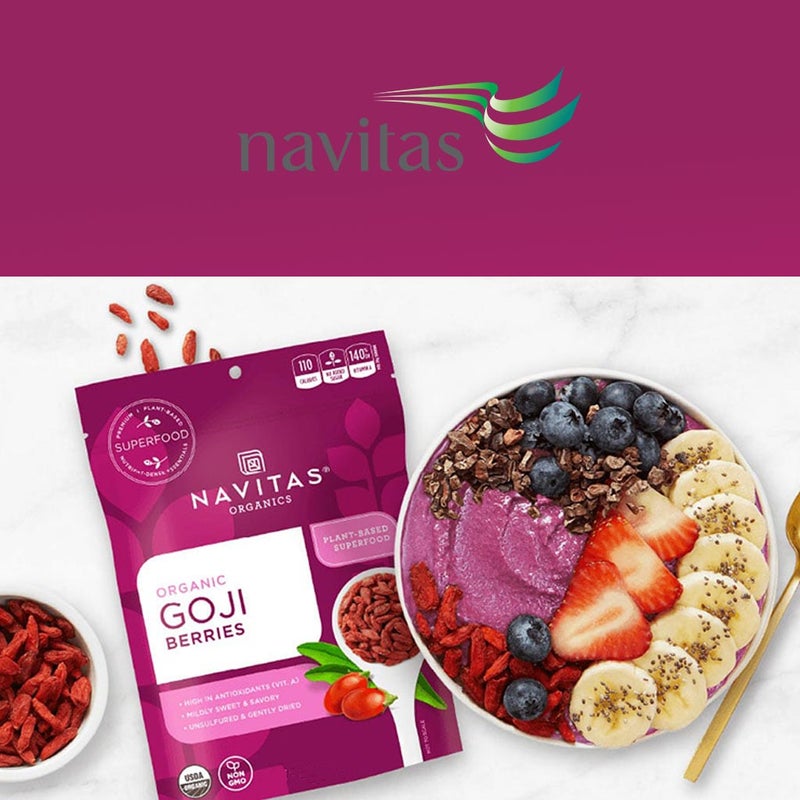 Navitas Organics Plant based Superfood Organic Goji Berries 113g