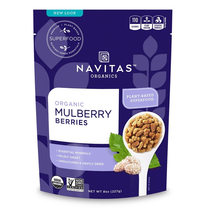 Navitas Organics Plant based Superfood Organic Mulberry Berries 227g