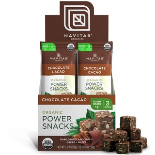 Navitas Organics Organic Dark Chocolate + Cacao + Dates Power Snacks 30g, 12's