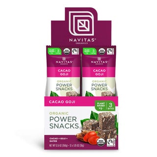 Navitas Organics Organic Cacoa + Goji + Dates Power Snacks 30g, 12's
