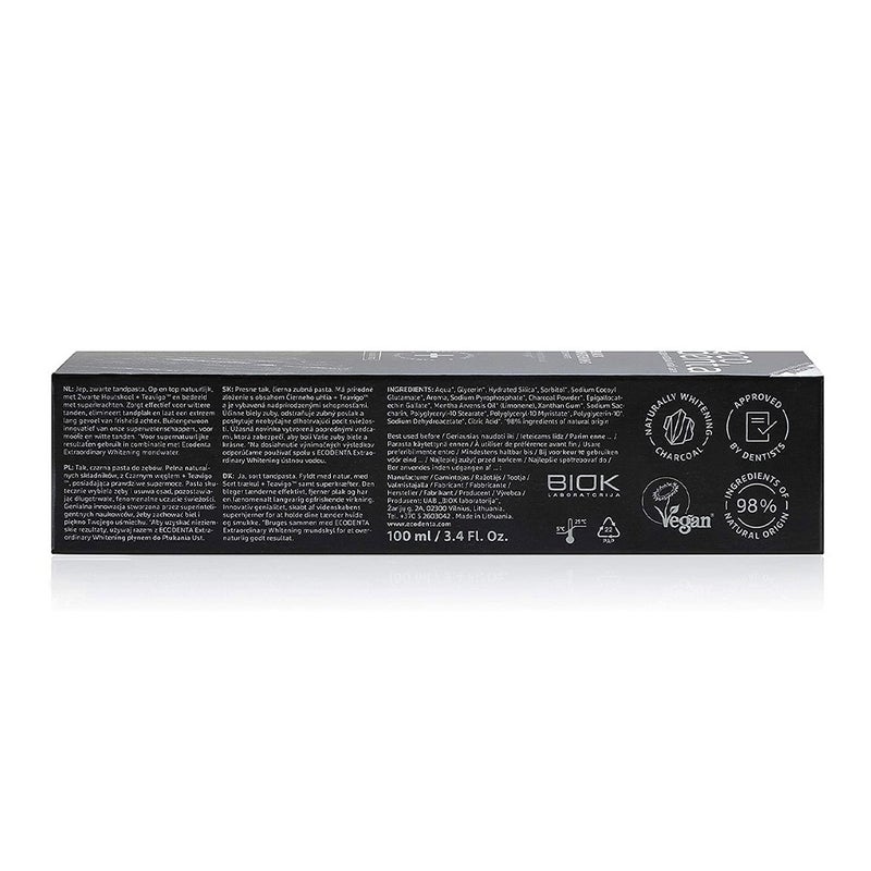 Ecodenta Fluoride Free Black Whitening Toothpaste 100ml